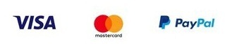 Payment accepted via PayPal and major credit cards